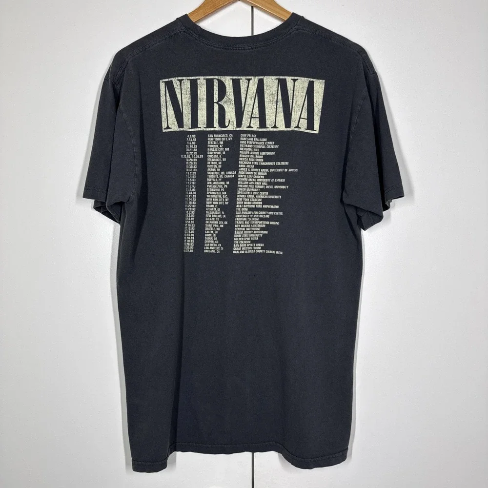 Nirvana In Utero Concert 1993 Men's sz XL (Repro 2016) Band Grunge Metal Music
